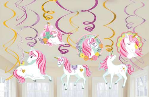 Unicorn Magic Hanging Swirls - Click Image to Close